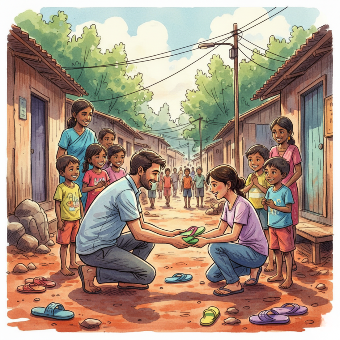 Even in struggle, dreams bloom stronger than hardships. - Patna Slipper Donation