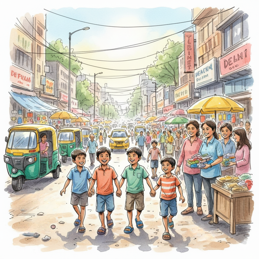 Amid Delhi’s rush, the brightest joy came from children walking pain-free - Delhi Slipper Donation